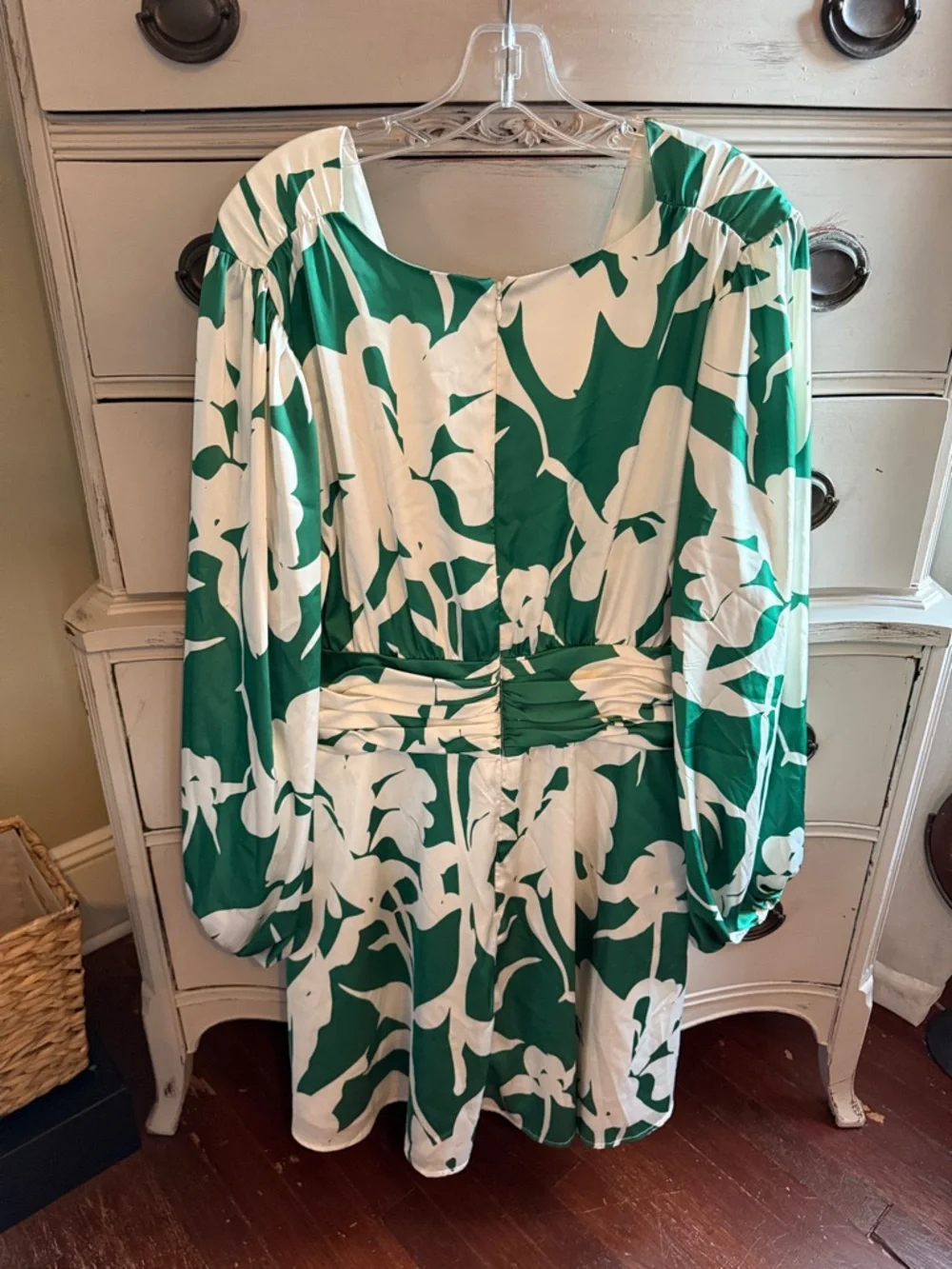 Hutch Satin Long Sleeve Mini Dress 20W - Picture 7 of 12